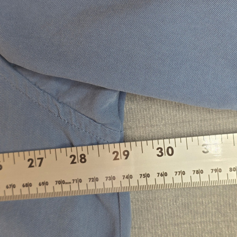 Tommy Bahama Silk Camp Shirt Mens XXL Blue Tropical Resort Luxury Minimalist - Picture 9 of 11